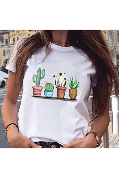 GALASHOP الرسم زهرة النبات الحلو لطيف أزياء تي شيرت Mod480