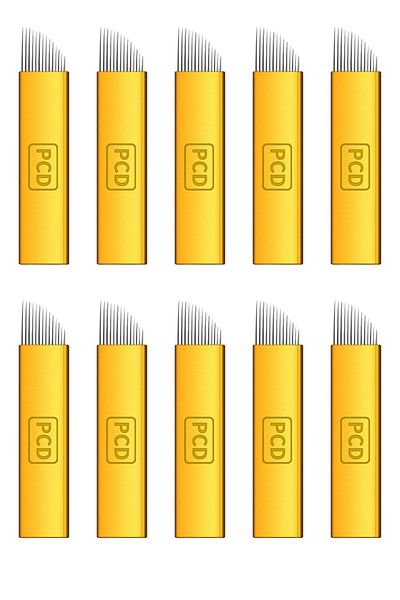 p.c.d Microblading Needle 14 Pin 10 Pieces