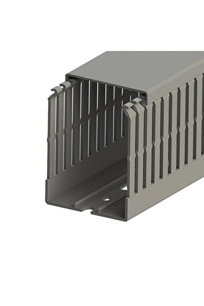 Mutlusan 60x80 Kablo Kanalı (delikli)(gri) (1 Metre)