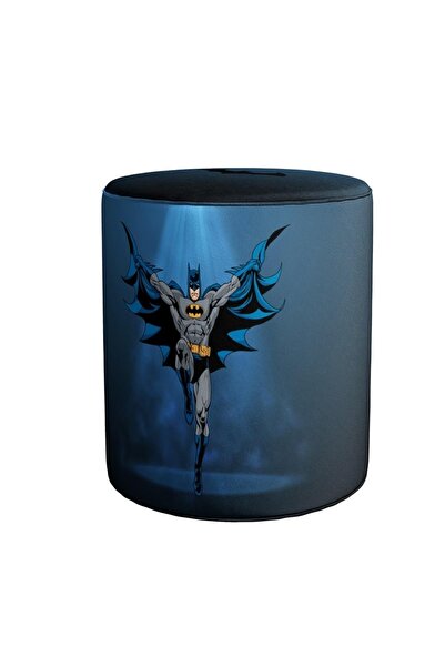Adawall Navy Blue Batman Puf (warner Bros Lisanslı Ürün, Süet Kumaş, Uluslara...
