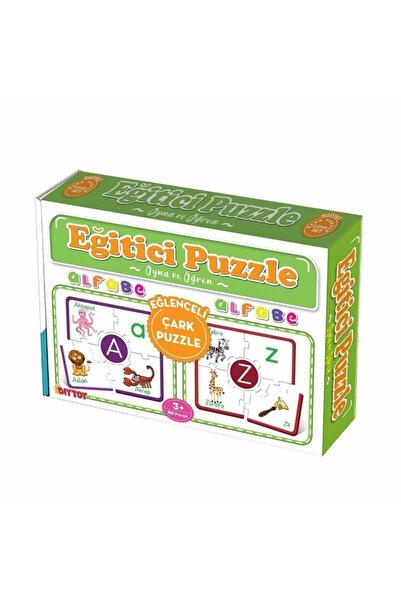 DIY Toys Eğlenceli Çark Puzzle - Alfabe