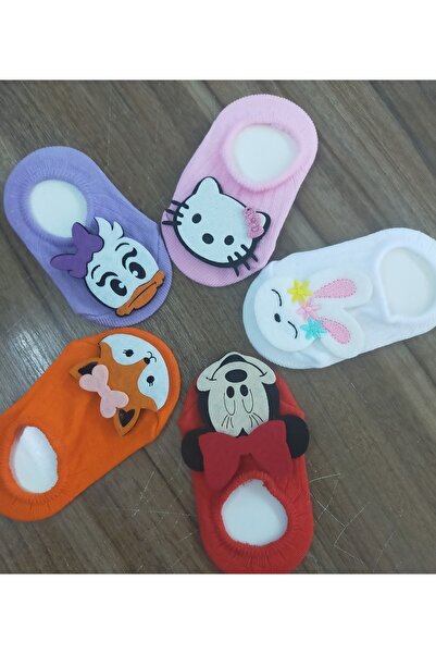 ÖZKARDEŞLER BABY Bebek Babet Çorap Keçe Fükürlü 5 Li