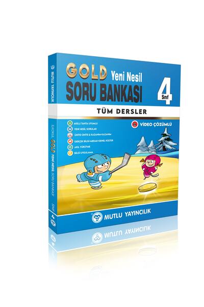 Mutlu Yayıncılık 4. Sınıf Gold Soru Bankası + 5renk Yayıncılık 4. Sınıf Yapra...