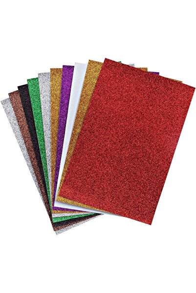 ADN KIRTASİYE Simli Karton 10 Renk A4 Ebat