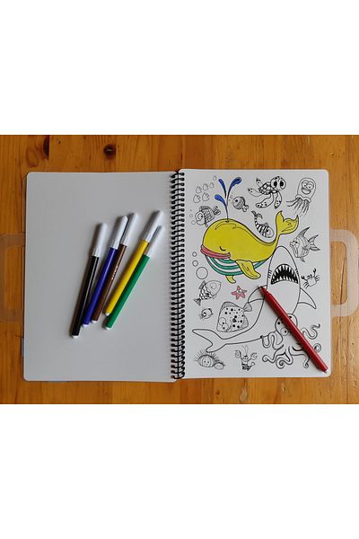 Akademi Çocuk -covoraș amuzant - Mini Set (Set de călătorie) și Carioca Joy 12 buc