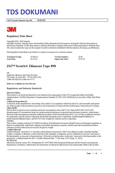 3M Scotch 898 Cross Cut Tape - 24 Mm