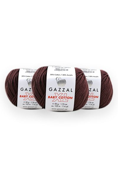 Gazzal Baby Cotton Xl 50 Gr 3 Pack Amigurimi Punch Πλεκτό Χέρι Κλωστή Taka Yarn (3455 Xl)