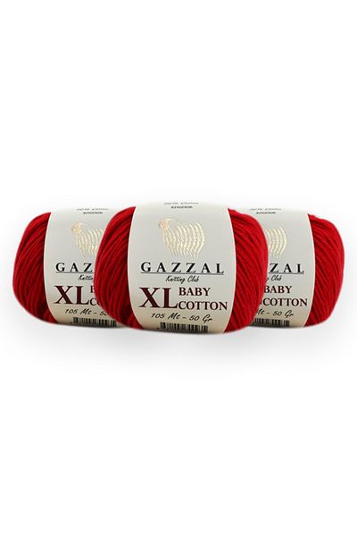 Gazzal Baby Cotton Xl 50 Gr 3 Pack Amigurimi Punch Πλεκτό Χέρι Κλωστή Taka Yarn (3443 Xl)