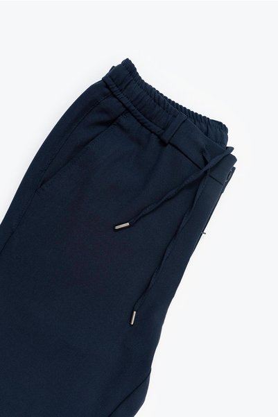 Mabross Men's Navy Blue Jogger Fit Pants