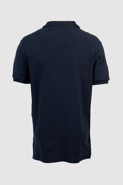 Mabross Men's Navy Blue 100% Cotton Polo Collar Custom Fit T-Shirt
