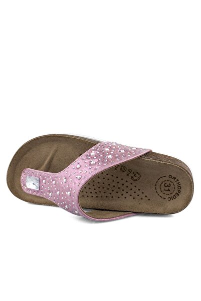 Cici Bebe Ayakkabı Pink Anatomical Girl's Flip Flops