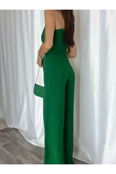Secret Passion Lingerie Q Green Flexible Crepe Υφασμάτινο λουράκι με διπλό στήθος μακρύ βραδινό φόρεμα 582101 697