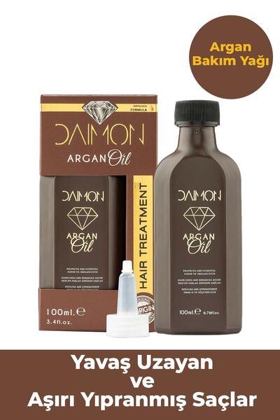 DAIMON Premium Special Formula Argan Treatment Oil for Slow Growth and Excessive Damaged Hair 100 ml