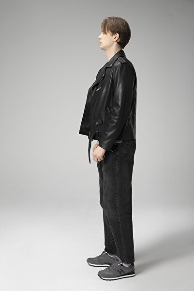 Dericlub Joker Jumbo Genuine Leather Men's Coat