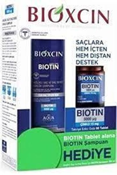 Bioxcin Biotin 5000 Mcg 60 Tablet + Biotin Şampuan 300 ml Kofre