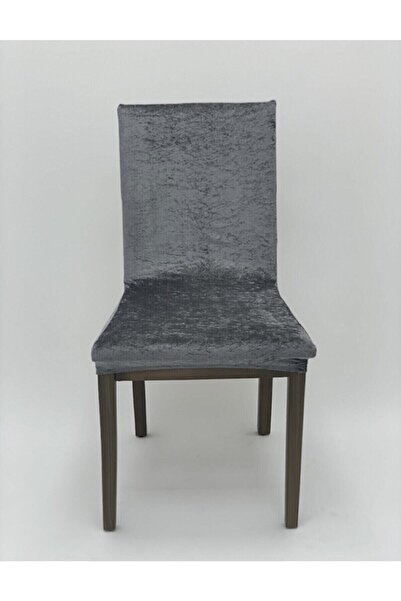 KARAHANLI غطاء كرسي ليكرا باللون الرمادي الفاتح - غطاء مطاطي قابل للغسل