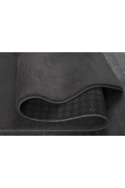 Dokumacıoğlu Relax Antrasit Leke Tutmaz Yıkanabilir Kaymaz Yumuşak Peluş Post Halı