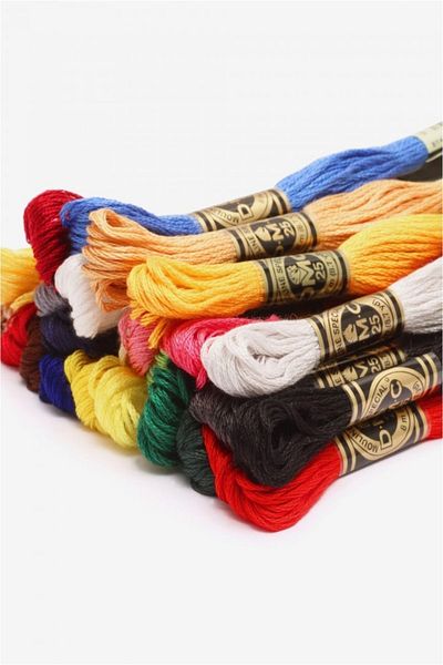 Dmc Muline Embroidery Thread Set Basic Colors 24 Pieces