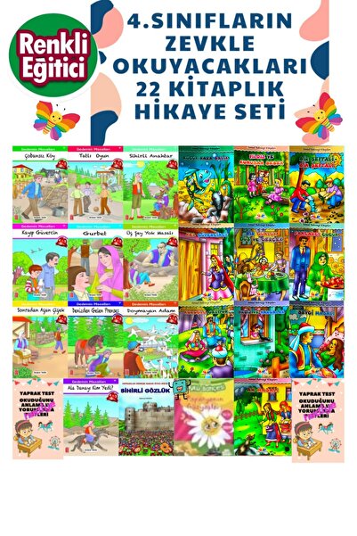 Ata Yayıncılık 4.sınıf Öğrencilerinin Severek Okuyacakları 22 Kitaptan Oluşan...