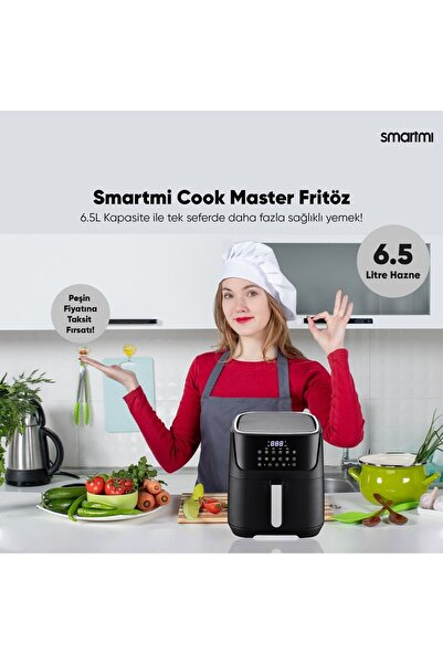 SmartMi Cook Master-d Air Fryer 6.5 Lt Yağsız Fritöz