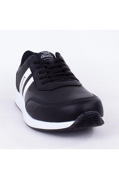 Kinetix Ανδρικά αθλητικά παπούτσια Casual Pu Black White Reeds