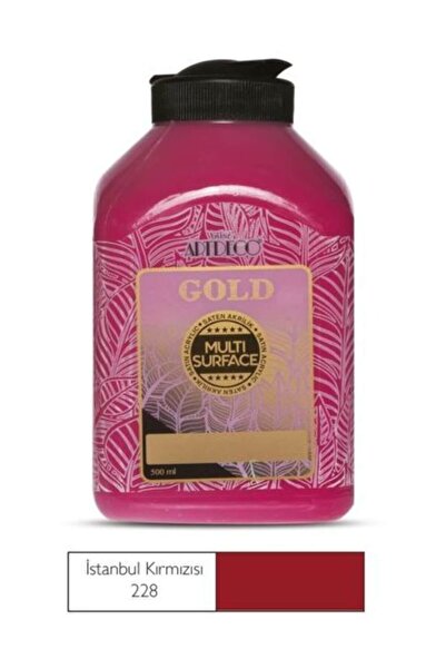 Artdeco Gold Multi Surface Akrilik Boya 500 ml. 228 İSTANBUL KIRMIZISI