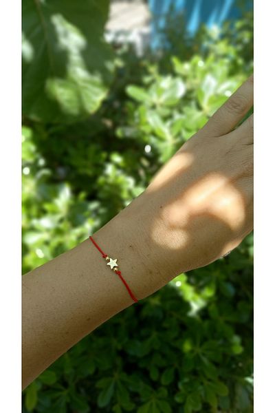 Atolye Ferda Starry Red Rope Bracelet