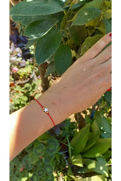 Atolye Ferda Starry Red Rope Bracelet
