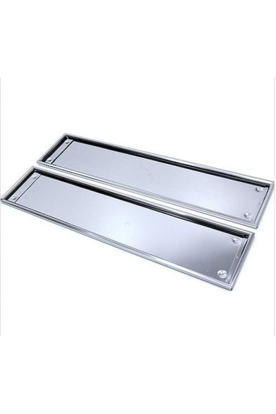 sebura Krom Kaplı Metal Nikaljlı 2 Adet Yeni Nesil Plakalık