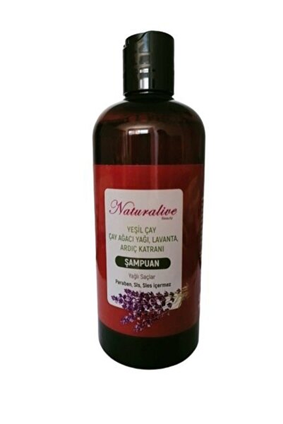naturalive Yağlı Saçlar Için Doğal Şampuan 500ml Gimdes Sertifikalı