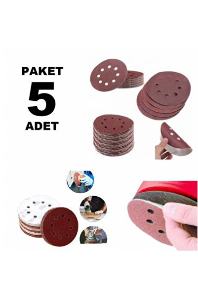 Genel Markalar Ahşap Delikli Cırt Zımpara Kağıdı 150 Mm / 5 Adet 180 Kum