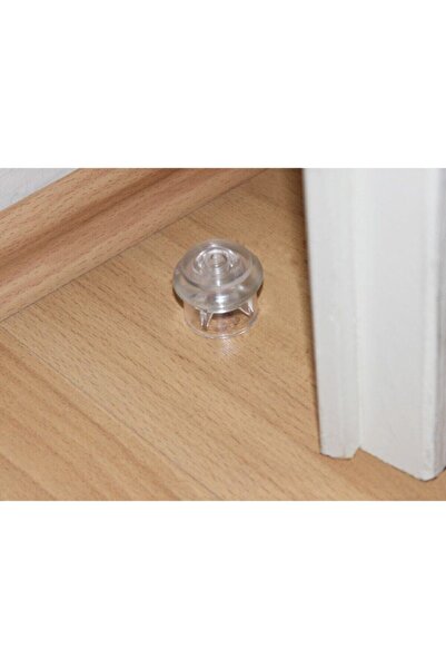 10EN Kapının Duvara Çarpmasına Son!! 3,5cm Yer Tamponu Şeffaf