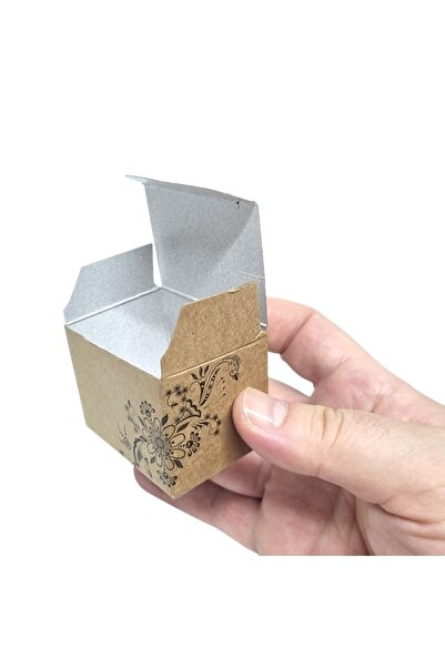 ambalajtoptancısı Kraft Mini Hediye Kutusu 5,5x4x4 Cm