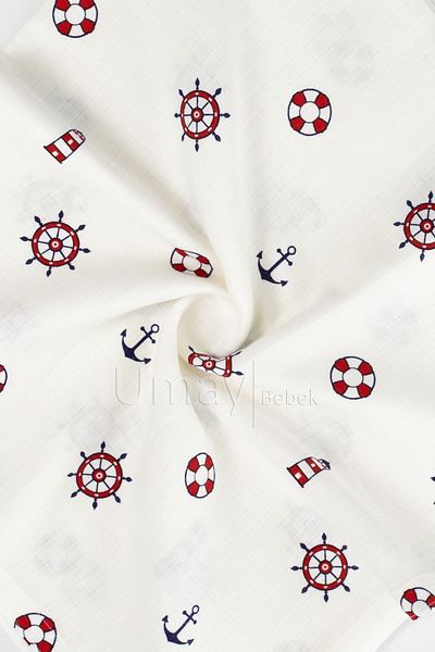 Umaybebek 100x100 Cm, Organic Single Layer Muslin Baby Blanket