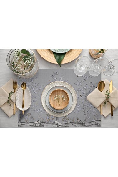 Adawall Mini Floral Design Fabric American Service Set of 4 (linen, nationalWashing and Fading Certificate)