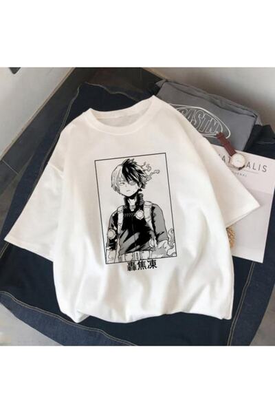 GALASHOP أنيمي أبطال الأكاديمية تودوروكي تي شيرت Md452