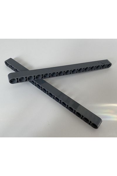LEGO Original Technic Moc Custom Accessory Liftarm 1 X 15 Thick - Dark Gray 4 Pieces Will Be Sent