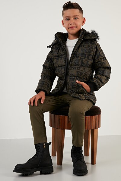 Lela Plush Lined Removable Hooded Winter Coat with Pockets 5760070