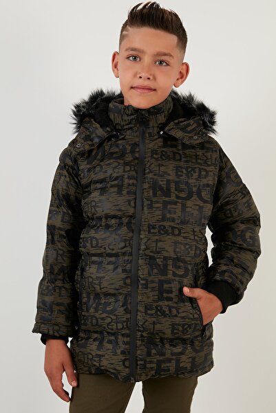 Lela Plush Lined Removable Hooded Winter Coat with Pockets 5760070