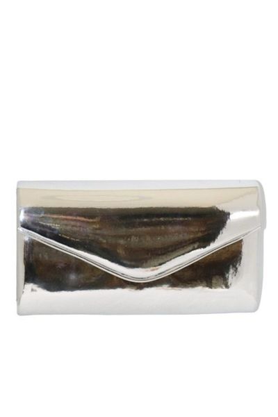 weem bag Βραδινή τσάντα φόρεμα με ασημί καθρέφτη