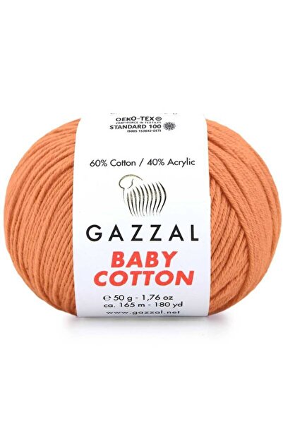 Gazzal Бавовняна пряжа Baby Cotton Amigurumi Ipi Tarçın - 3465 - 50 г. Пряжа ...