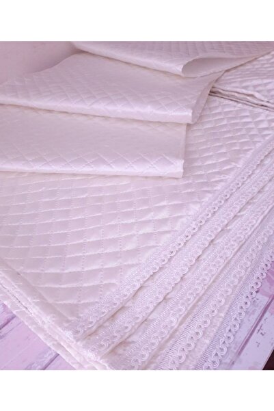 Evsay Dolap Içi Kapitone Güpürlü Raf Örtüsü En 50cm Boy 250cm Beyaz