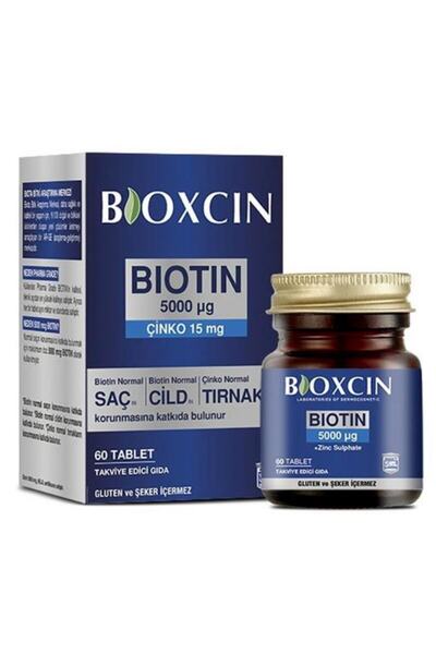 Bioxcin Biotin Tablet 5000mcg Takviye Edici Gıda 60 Tablet