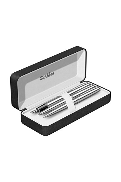 Scrikss 3 Lü Paslanmaz Çelik Kalem Seti Ömür Boyu Garantili Hediye Paketli