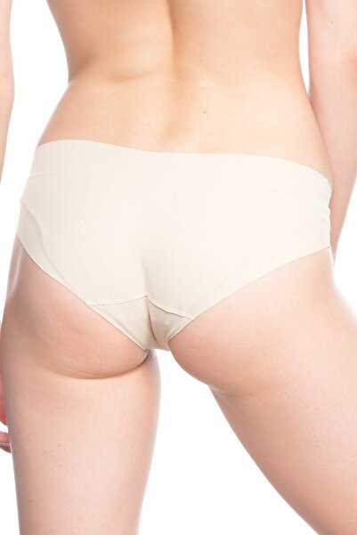 Emay Women's Skin Color Laser Cut Slip Panties