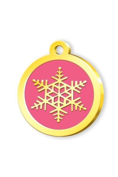 Dalis Pink 24 Carat Gold Plated Snowflake Imprint