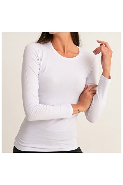 MaviMoure Women's White Combed Cotton Bodysuit