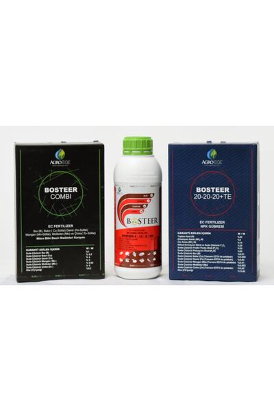 AGROEGE Üçlü Set Combi ( 1 Kg ) 4-15-0 %5 Bor % 5çinko - 20-20-20 + Me