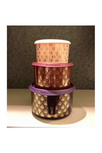 Tupperware Shimmering Set 3 Pieces / Single Finger Collection