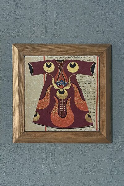 Oscar Stone Decor Masif Çerçeveli Kaftan Doğaltaş Tablo Pano 28x28 Cm